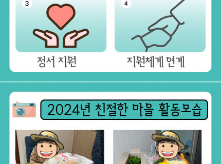 2024년 친절한 마을 사업 결과보고